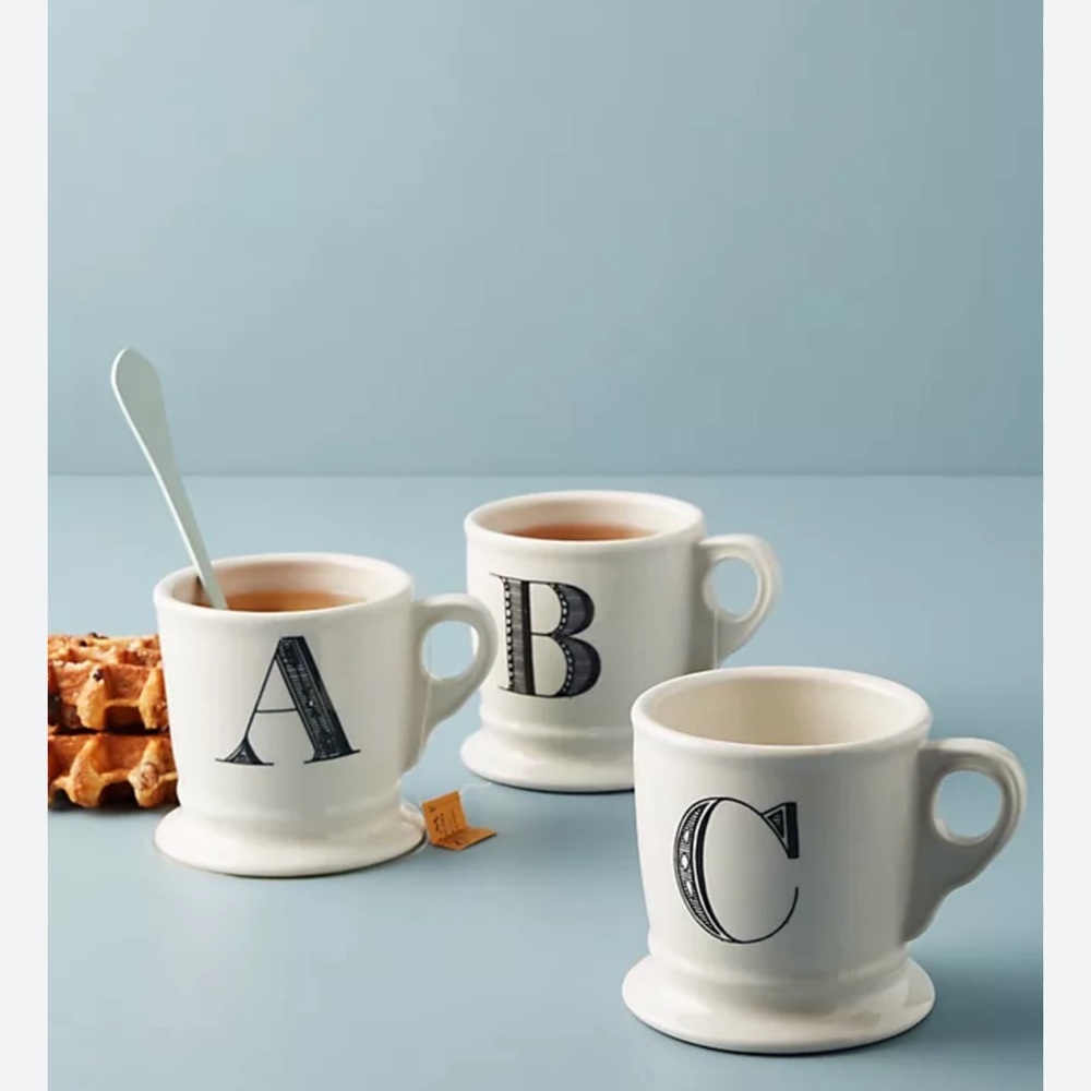 Anthropologie “T” Monogram Mug